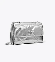 Small Kira Diamond Quilt Metallic Convertible Shoulder Bag