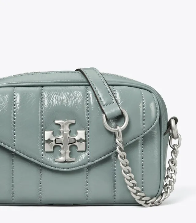 Unboxing Tory Burch Kira Chevron Large Shoulder Bag - Gray Heron 