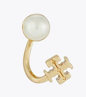 Small Kira Pearl Front-Back Earring