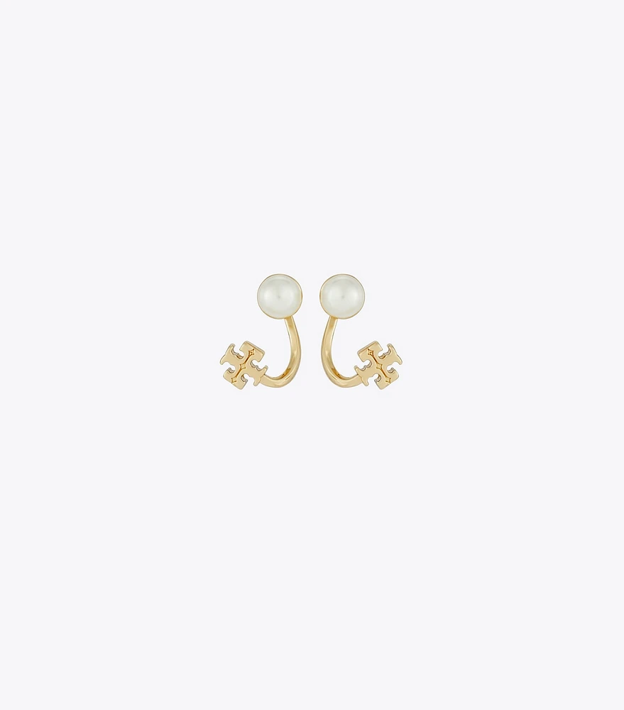 Small Kira Pearl Front-Back Earring