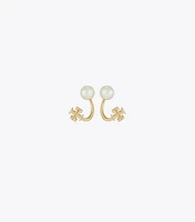 Small Kira Pearl Front-Back Earring