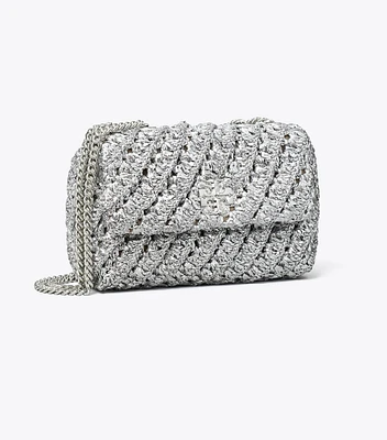 Small Kira Woven Shoulder Bag