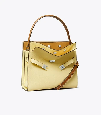 Small Lee Radziwill Pebbled Double Bag