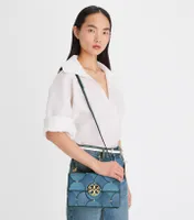 Small Miller Exotic Die-Cut Flap Shoulder Bag