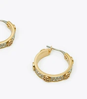 Small Miller Stud Hoop Earring