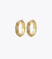 Small Miller Stud Hoop Earring