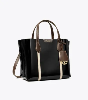 Small Perry Patent Triple-Compartment Tote