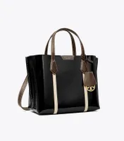 Small Perry Patent Triple-Compartment Tote