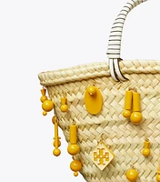 Small Raffia Embroidered Tote