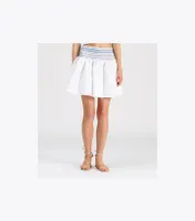 Smocked Cotton Skirt
