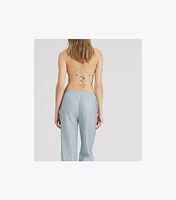 Smocked Viscose Pant