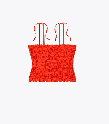Smocked Viscose Top