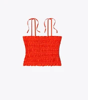 Smocked Viscose Top