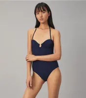 Solid Bandeau One-Piece