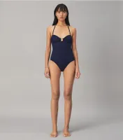 Solid Bandeau One-Piece