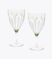 Spring Meadow Water Glass, Set of 2