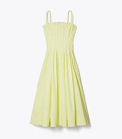 Strapless Cotton Poplin Dress