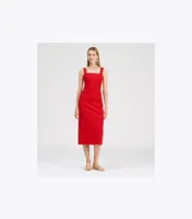 Stretch Faille Dress