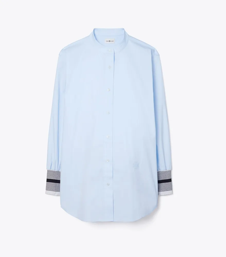 Stretch Poplin Button-Down