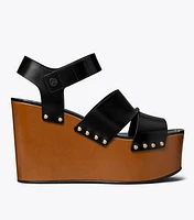 Studded Platform Wedge Sandal