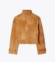 Suede Bomber Jacket