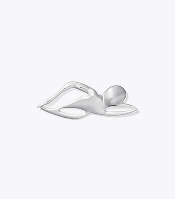 Swimmer Brooch