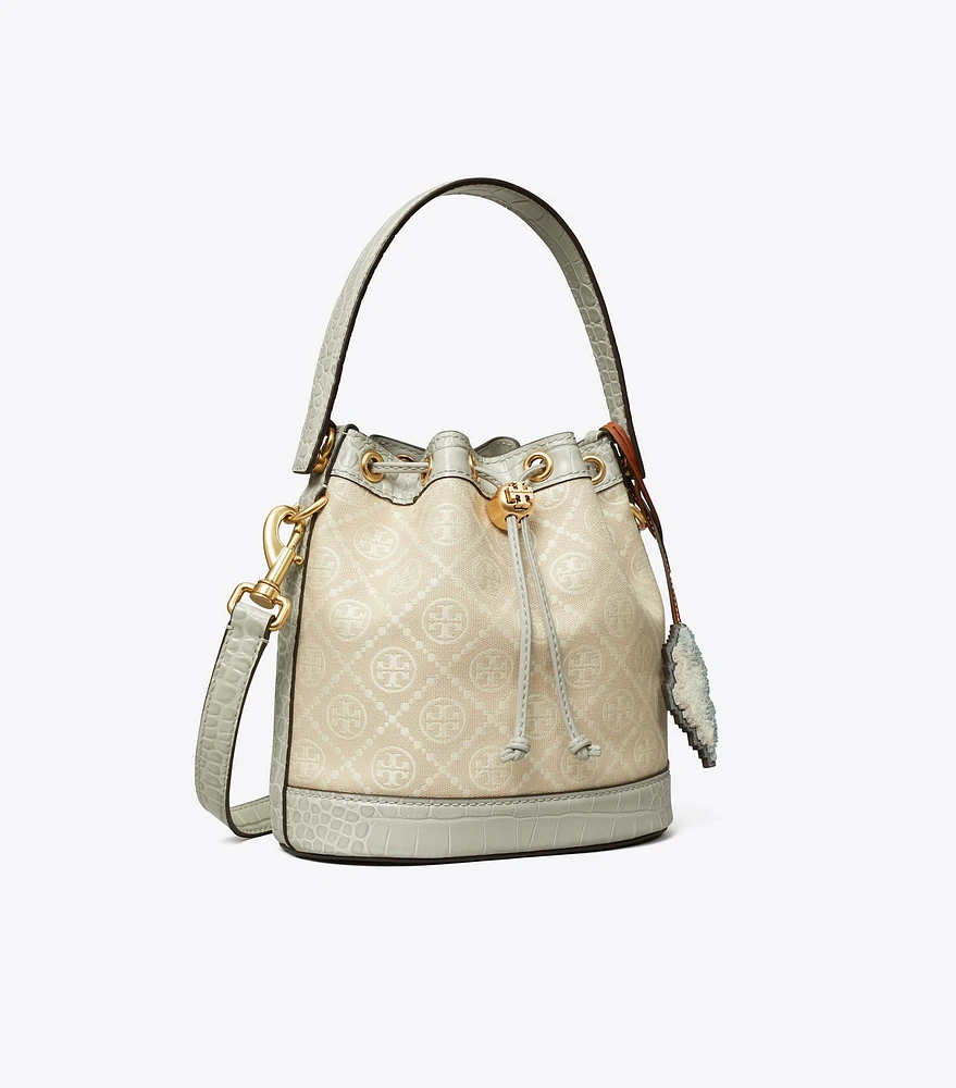 T Monogram Cloud Bucket Bag