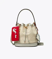 T Monogram Cloud Bucket Bag