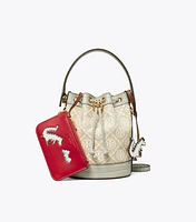 T Monogram Cloud Mini Bucket Bag