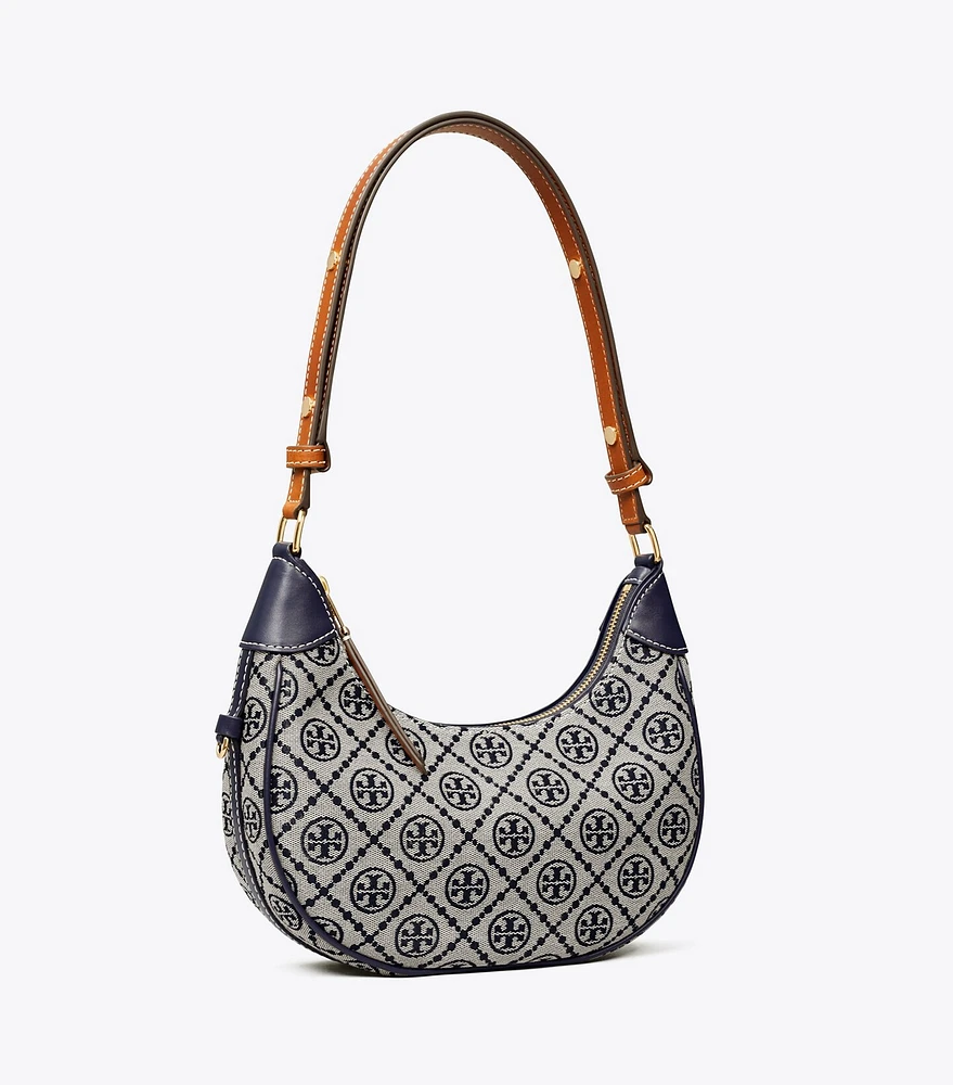 T Monogram Crescent Bag