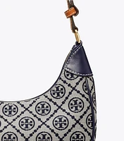 T Monogram Crescent Bag