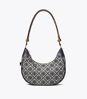 T Monogram Crescent Bag