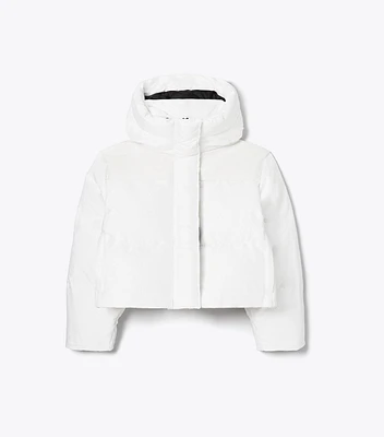 T Monogram Cropped Down Jacket