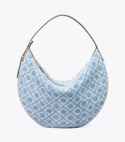 T Monogram Denim Balloon Bag