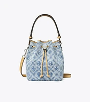 T Monogram Denim Bucket Bag