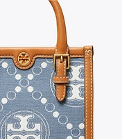 T Monogram Denim Mini Tote