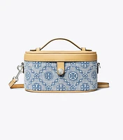 T Monogram Denim Vanity Case