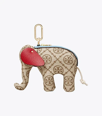 T Monogram Elephant Key Ring