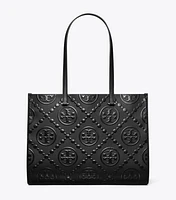 T Monogram Embossed Tote