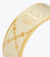 T Monogram Enamel Ring