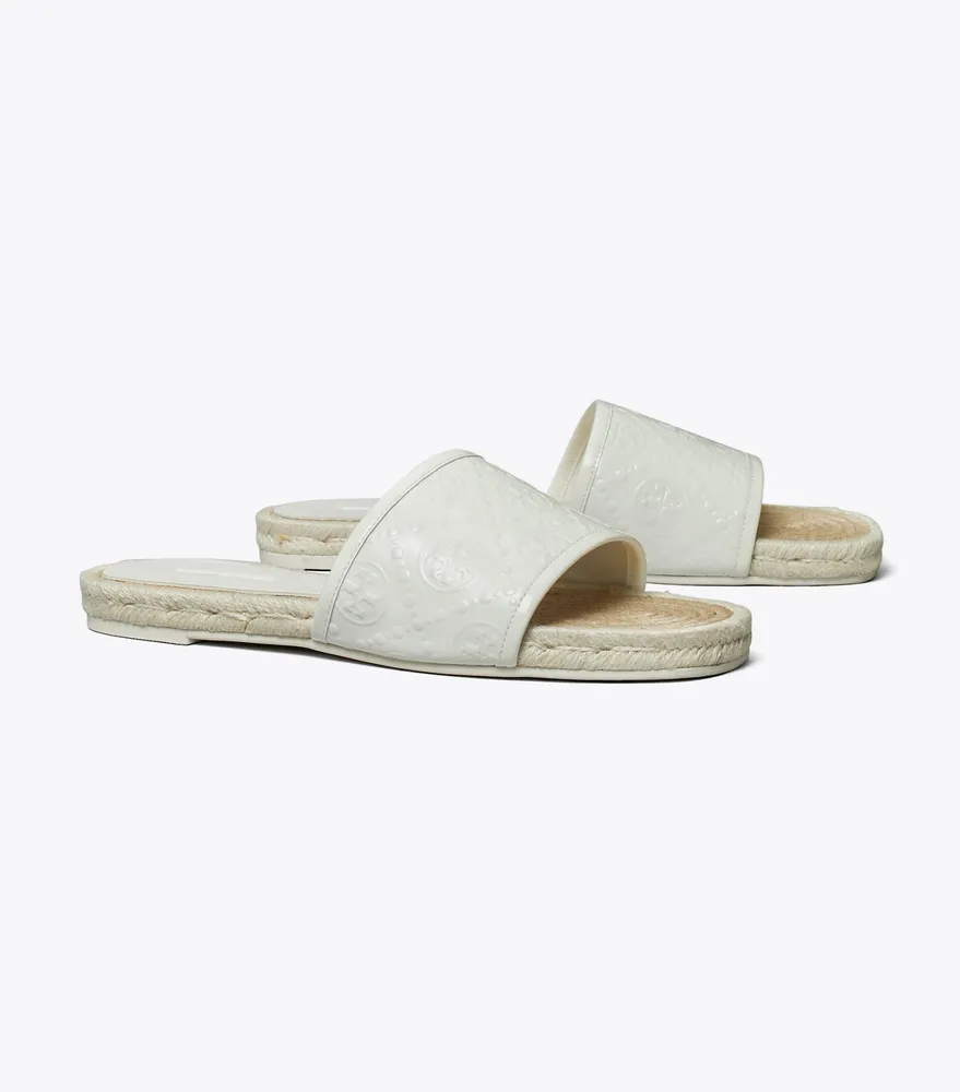 T Monogram Espadrille Slide