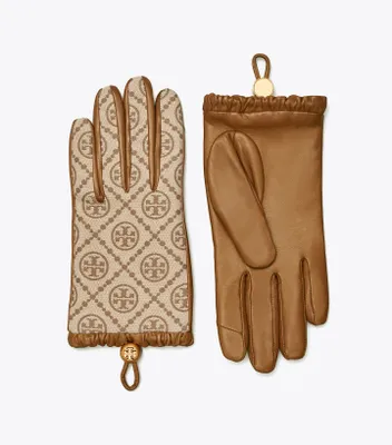T Monogram Gloves
