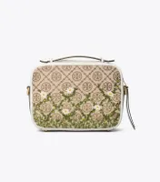 TORY BURCH TORY BURCH T Monogram Jacquard Camera Bag GOLDFINCH