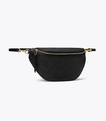 T Monogram Leather Belt Bag