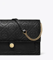 T Monogram Leather Crossbody