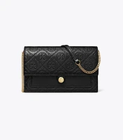 T Monogram Leather Crossbody