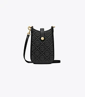 T Monogram Leather Phone Crossbody