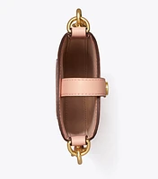 T Monogram Leather Phone Crossbody