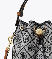 T Monogram Mini Bucket Bag