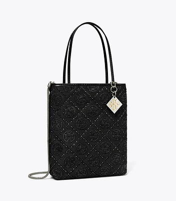 T Monogram Night Owl Embellished Mini Tote